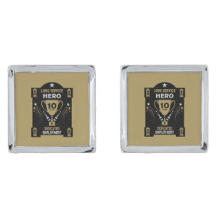 Long Employment Service Recognition Ten years Cufflinks