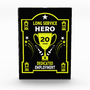 Long Employment Service Recognition Thwenty years Acrylic Award