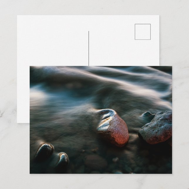 Long exposure sea  postcard (Front/Back)
