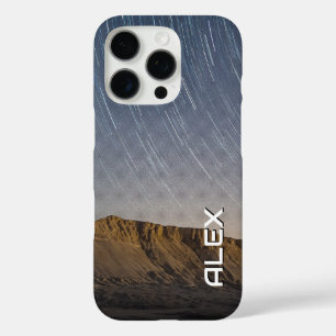 Long Exposure Stars Over Mountain – Night Sky  iPhone 16 Pro Case