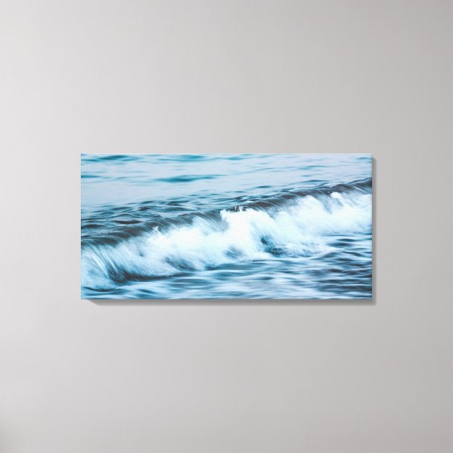 Long exposure waves canvas print (Front)