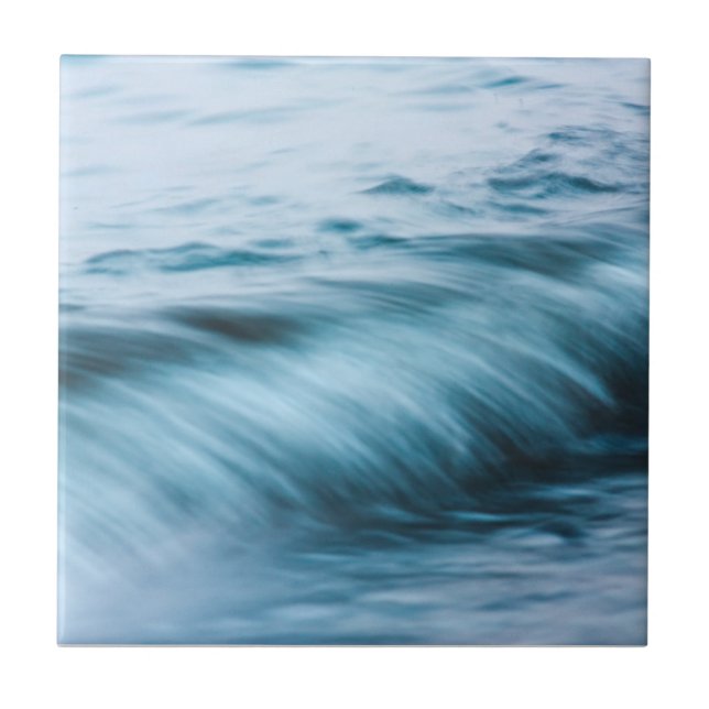 Long exposure waves ceramic tile (Front)