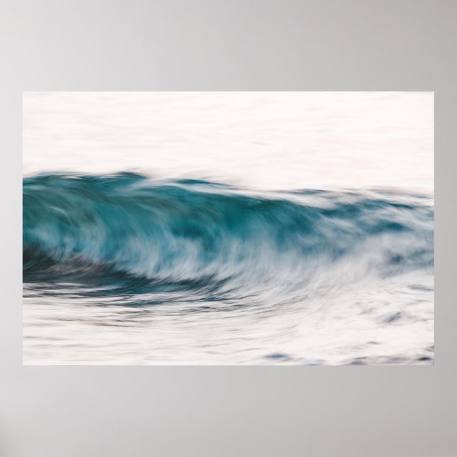 Long exposure waves poster (Front)