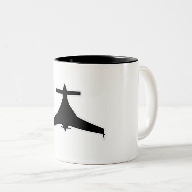 Long Ez Experimental Airplane Coffee Mug (Front Right)