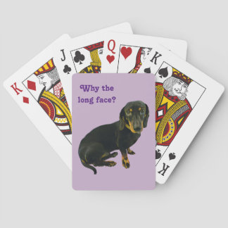Long Face Dachshund Playing Cards