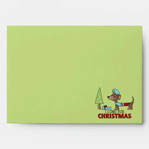 Long for Christmas_Dachshund Envelope