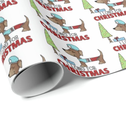 Long for Christmas_Dachshund Wrapping Paper