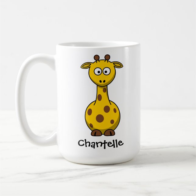 Long giraffe coffee mug (Left)
