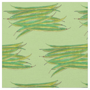Long Green Beans Vegetable Garden Veggies Veg Fabric