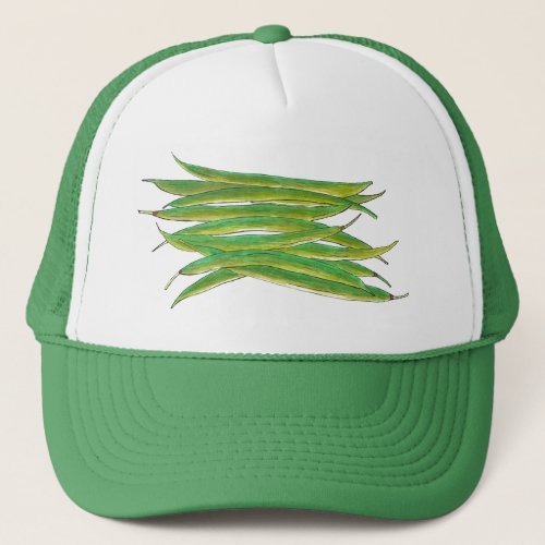 Long Green Beans Vegetable Garden Veggies Veg Trucker Hat