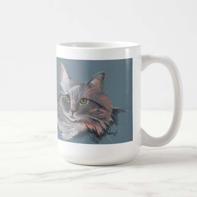 Long hair cat mug (Right)
