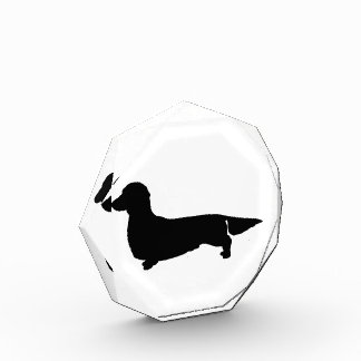 Long Hair Dachshund Acrylic Award
