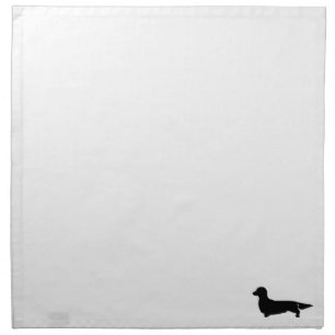 Long Hair Dachshund Cloth Napkin
