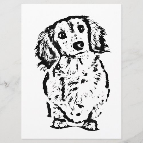 Long Hair Dachshund Lover Gift Doxie Mom Dad Cute Menu