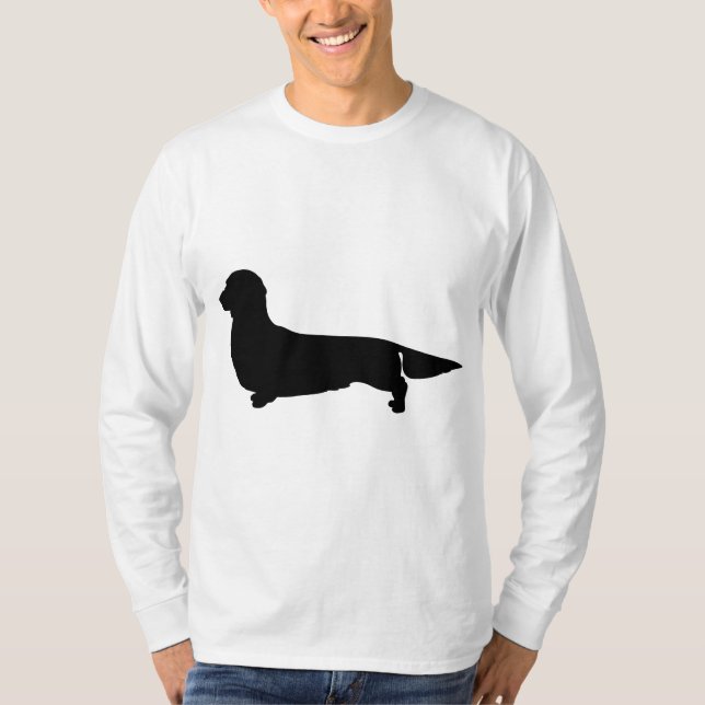 Long Hair Dachshund Men Long Sleeve T-Shirt (Front)