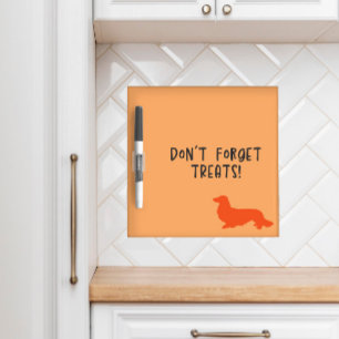 Long Hair Dachshund Orange Locker Dry Erase Board