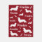 Long Hair Dachshund Personalized Blanket for dogs