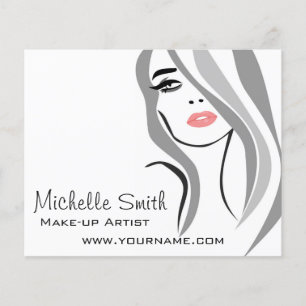 Long Hair hairdresser make up artist branding Flyer