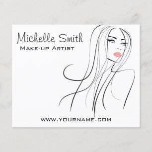 Long Hair hairdresser make up artist branding Flyer