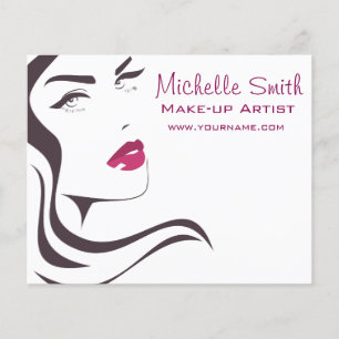 Long Hair hairdresser make up artist branding Flyer