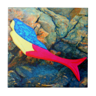 long hair mermaid tile