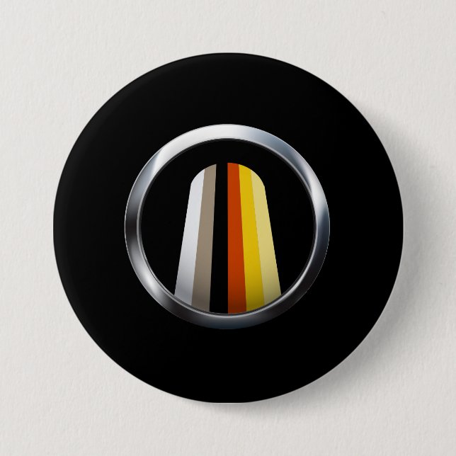 Long Hair Pride Button (Front)