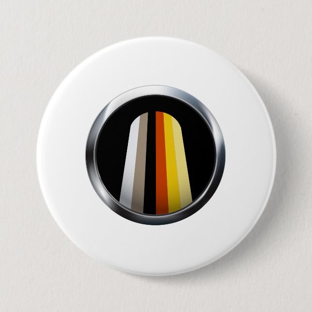 Long Hair Pride Button (Front)
