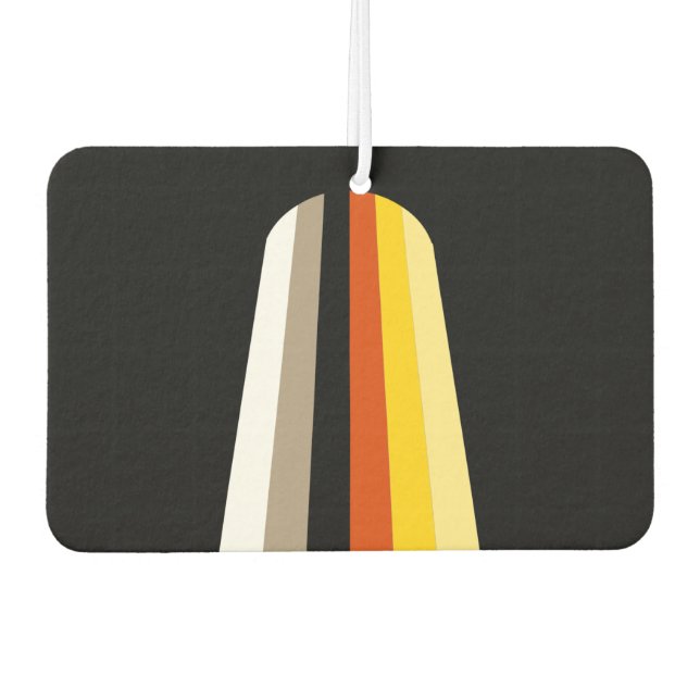 Long Hair Pride Flag Air Freshener (Front)