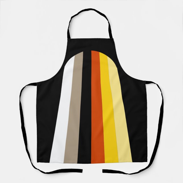 Long Hair Pride Flag Apron (Front)