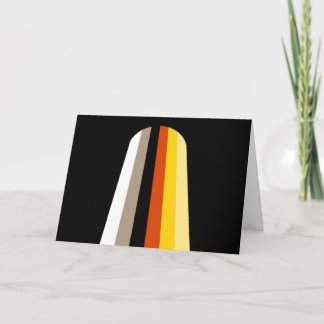 Long Hair Pride Flag Card