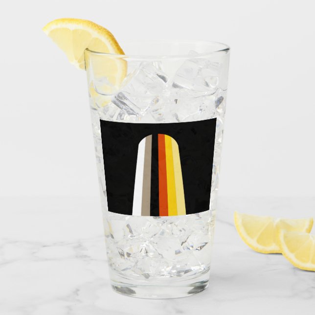 Long Hair Pride Flag Glass (Front Ice)