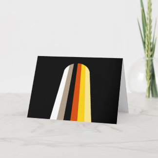 Long Hair Pride Flag Holiday Card