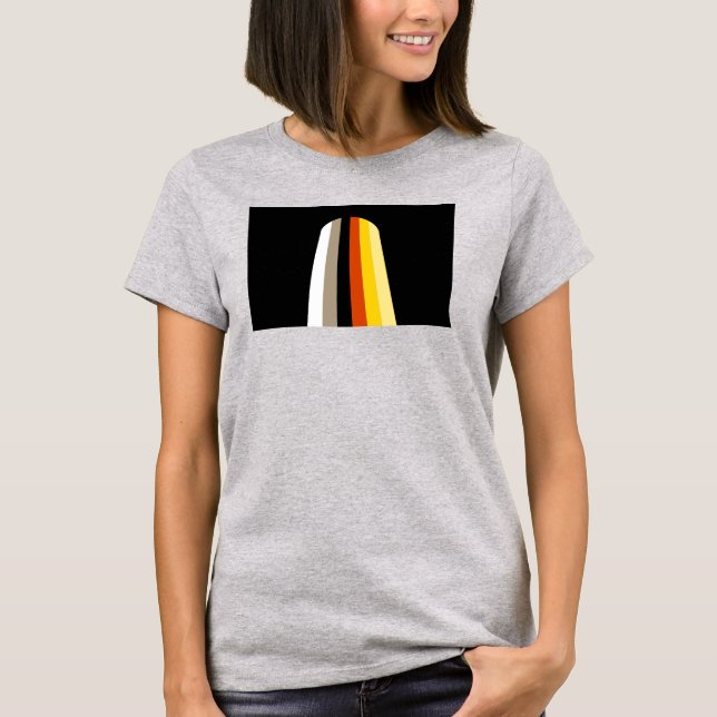 Long Hair Pride Flag T-Shirt (Front)