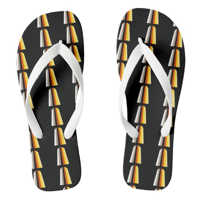 Long Hair Pride Flip Flops (Footbed)