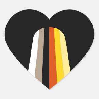 LONG HAIR PRIDE HEART STICKER