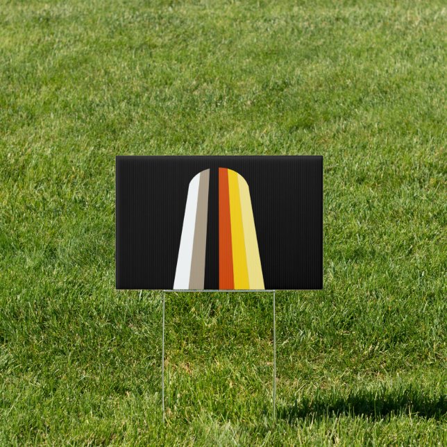 Long Hair Pride House Flag Sign (Insitu)