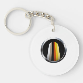 Long Hair Pride Keychain