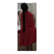 Long Hair Reflection In Mirror