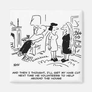 Long Hair Style Due to No Haircut or Hair Styling Magnet