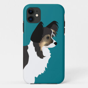Long-haired Chihuahua or Papillon Basic Design iPhone 11 Case