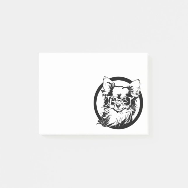 Long Haired Chihuahua Post-it Notes (Front)