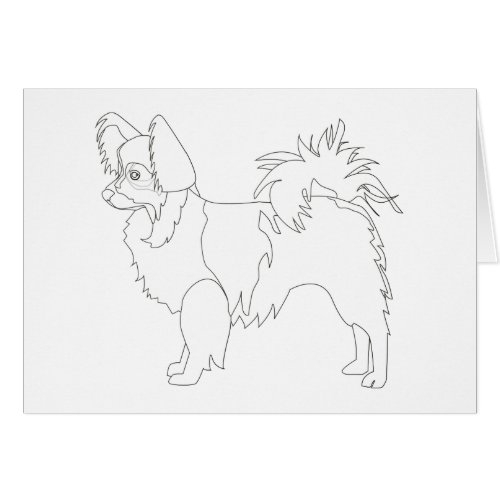 Long_haired Chihuahua Ready to Color and Customize