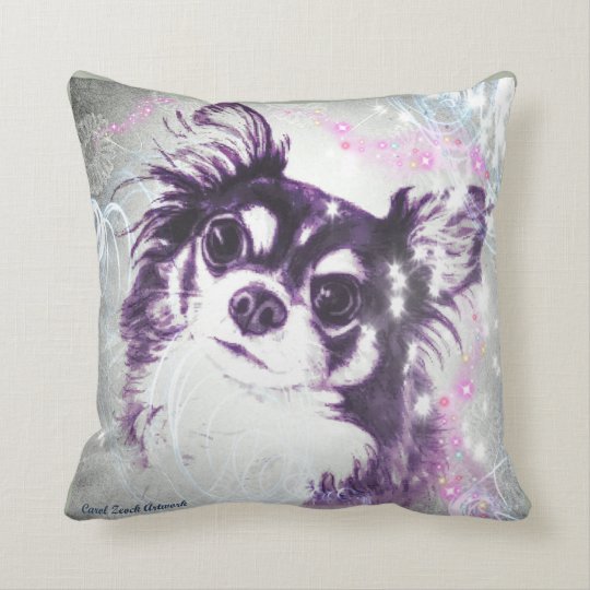resnick couch chihuahua dog throw pillow ebern designs