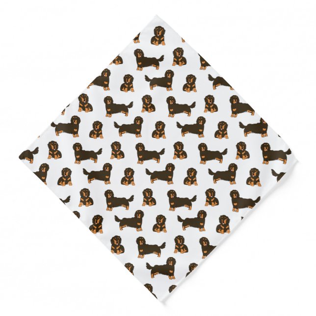 Long-haired Dachshund Bandana (Front)