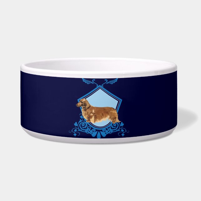 Long-haired Dachshund Bowl (Front)