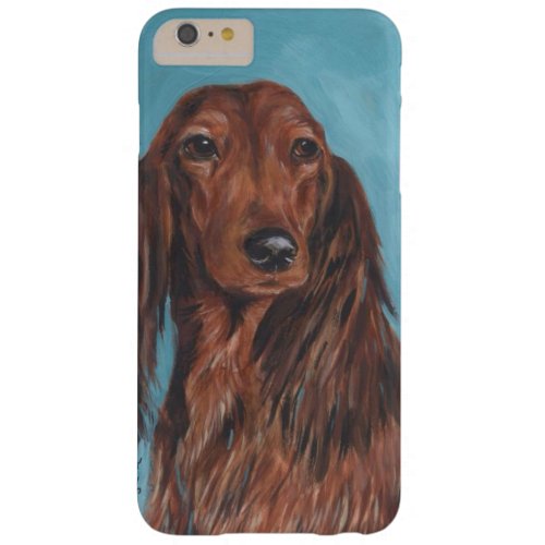 Long haired dachshund barely there iPhone 6 plus case