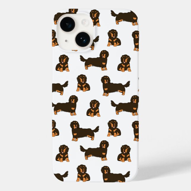 Long-haired Dachshund Case-Mate iPhone Case (Back)