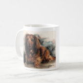 Long Haired Dachshund dog Coffee Mug (Front Left)