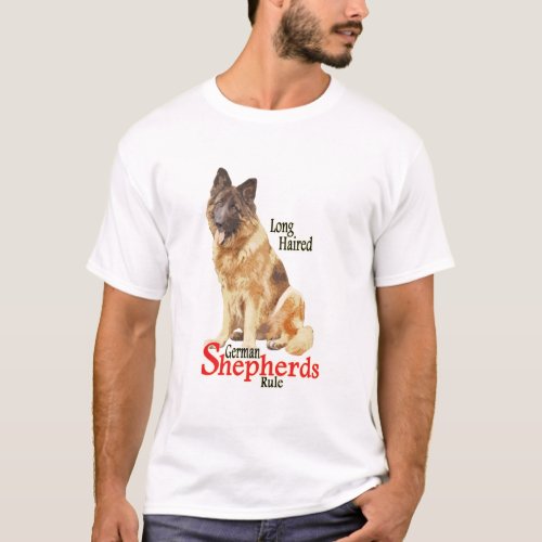 Long Haired German Shepherd Shirt
