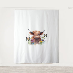Long Haired Highland Baby Cow Classic T-Shirt Tapestry